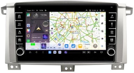 Магнитола для Toyota Land Cruiser 105 1998-2007 - Carmedia OL-9681 (кнопки и крутилки) Android 13, TS20, 6+128Гб, CarPlay, 4G SIM-слот