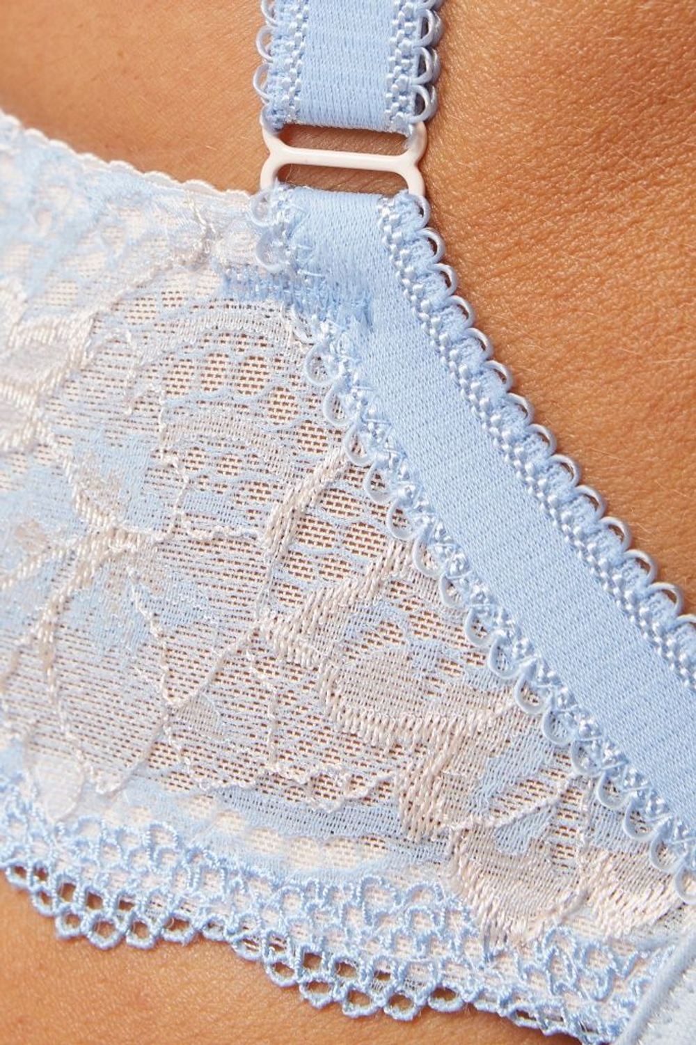 Бюстгальтер-балконет Manila (Размер: 70H) (Цвет: белый с голубым)