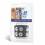 Ремень на член и мошонку 1.5 Cock Ring With Ball Strap (Цвет: черный)