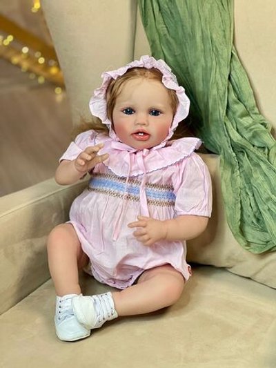 Кукла Реборн мягконабивная 60см в пакете (FA-835)