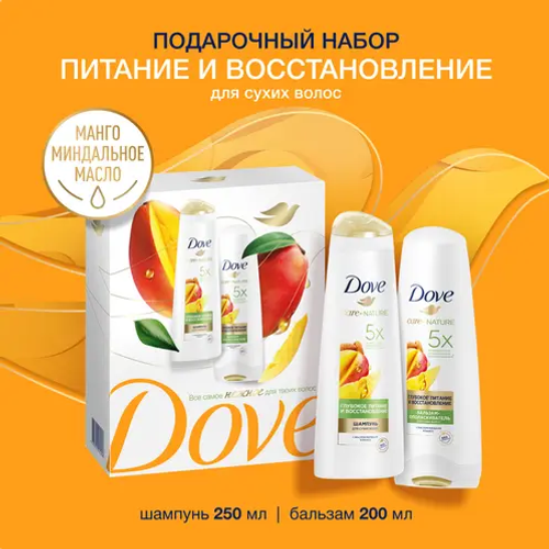DOVE Подарочный набор ГЛУБОКОЕ ПИТАНИЕ И ВОССТАНОВЛЕНИЕ 2024