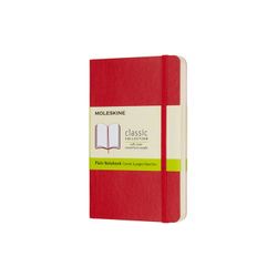 Блокнот Moleskine Classic Soft Pocket нелинованный красный (QP613F2)