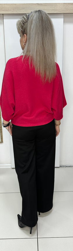 Итальянский джемпер в ягодном цвете