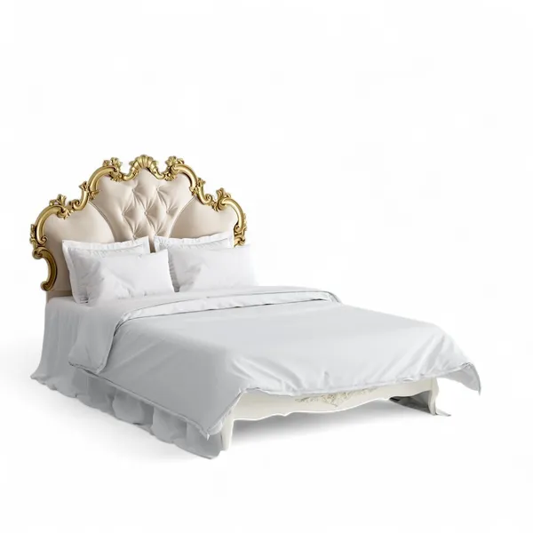 Кровать с мягким изголовьем 120*200