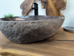 Раковина из речного камня RS-65805 62х47х15 из натурального камня