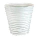 Кашпо ДЮНА D255мм H 240мм 8,5л Белый (комплект 5 шт)