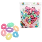 Резинки для волос 100шт «МИНДАЛЬ», цвет нежный микс, d-2см