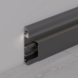 Профиль PLINTUS-H80-2000 BLACK (Arlight, Алюминий) 045448