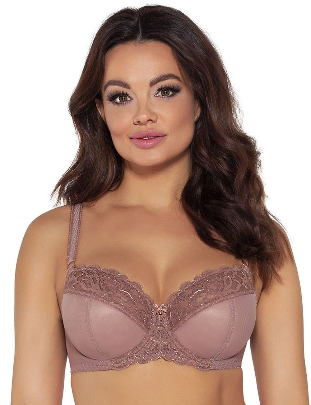 Соблазнительный бюстгальтер на косточках с боковыми поддержками (Размер: 105C) (Цвет: нежно-розовый)