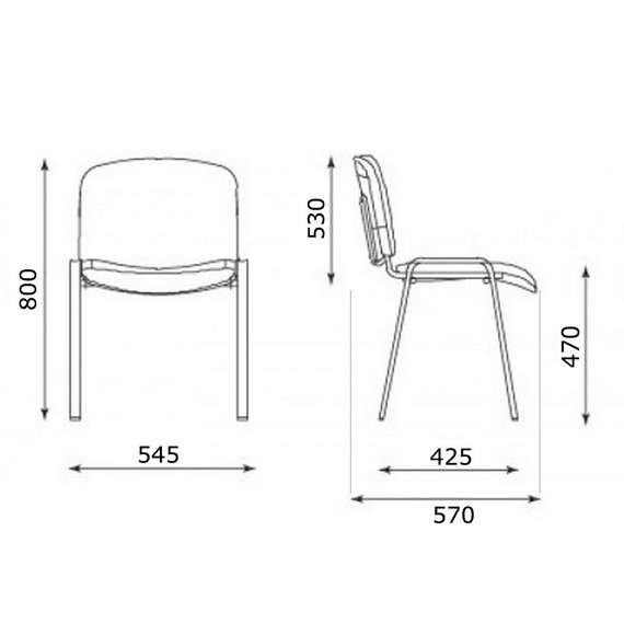 Стул ISO BLACK NET