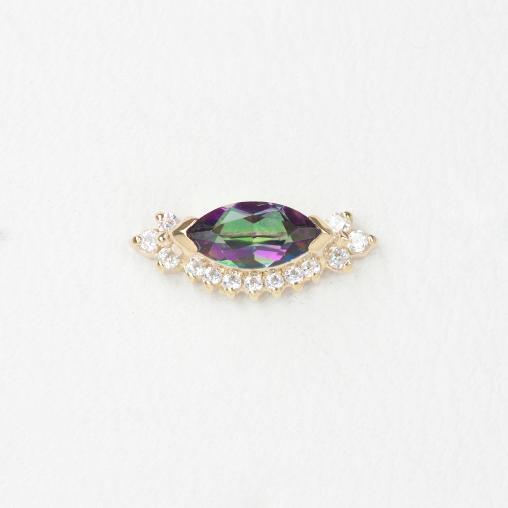 Anastasia tops with colored gems