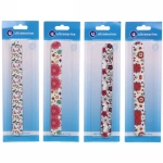 Пилка для ногтей наждачная на блистере «Ultramarine», рисунок сердечки, бабочки и цветы, цвет микс, 18см