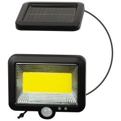 Светильник уличный ЭРА ERAFS025 - 01C фасадный сплит-прожектор на солнечной батарее холодный белый 100 COB LED | Садовые фасадные светильники