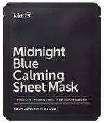 Маска тканевая с охлаждающим эффектом Dear, Klairs Midnight blue calming shee tmask, 25 мл