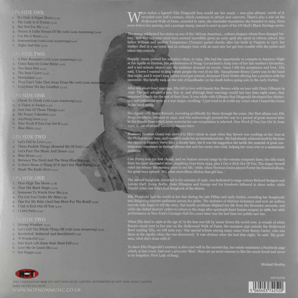 Ella Fitzgerald. The The Platinum Collection (White 3LP) Новая запечатанная виниловая пластинка. Элла Фитцджеральд