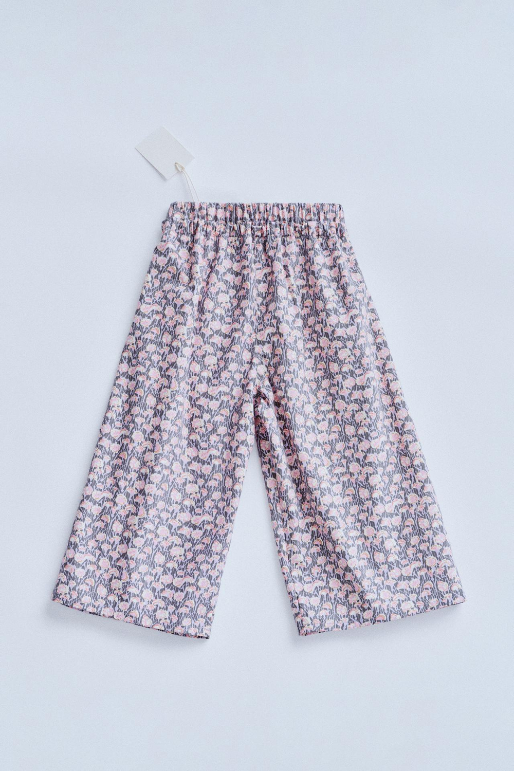 ZARA TIMELESZ - БРЮКИ С ЦВЕТОЧНЫМ ПРИНТОМ, ПУДРОВО-РОЗОВЫЙ