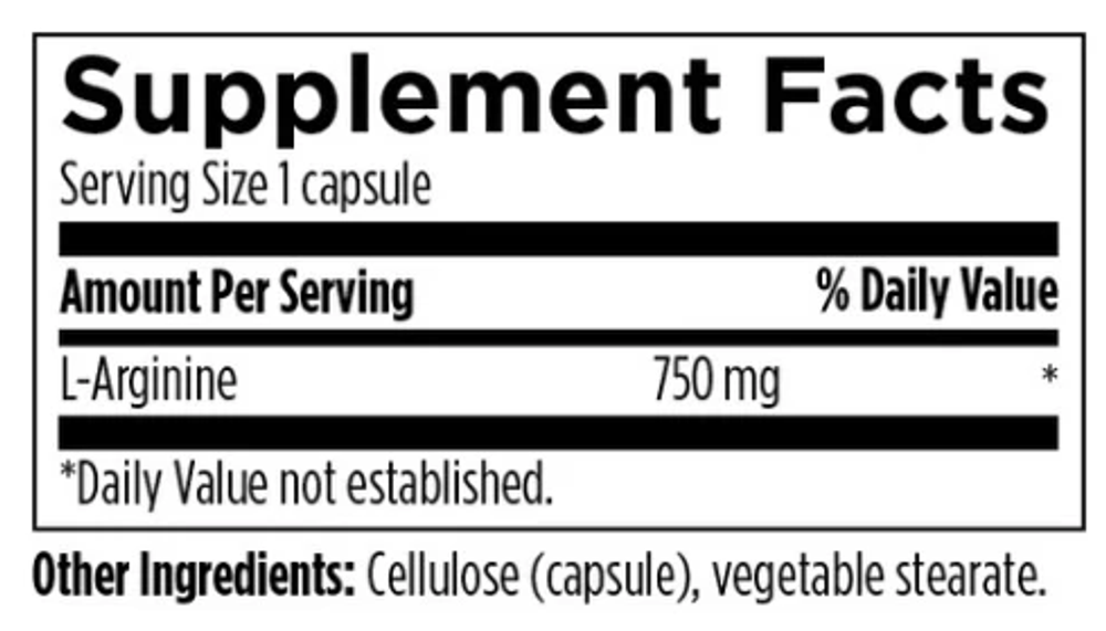 Designs For Health - L-Arginine - 120 capsules