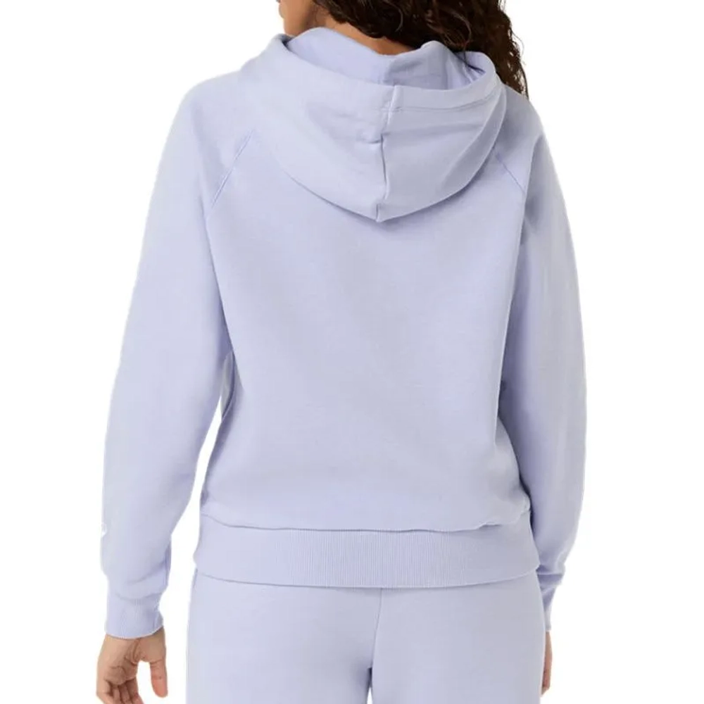 Женская Кофта теннисная Asics Logo Fleece Pullover Hoodie - fresh air