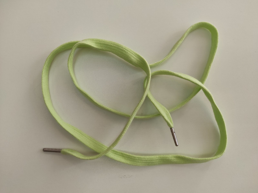 Шнурок, цвет- Нежно-салатовый