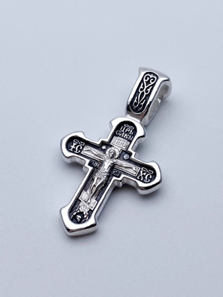 Крест из серебра/Частичное чернение