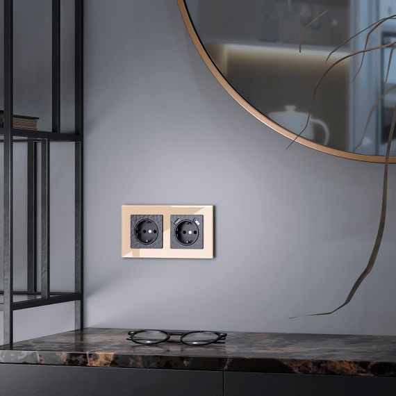 Рамка на 2 поста Werkel Favorit шампань W0021111 4690389159596