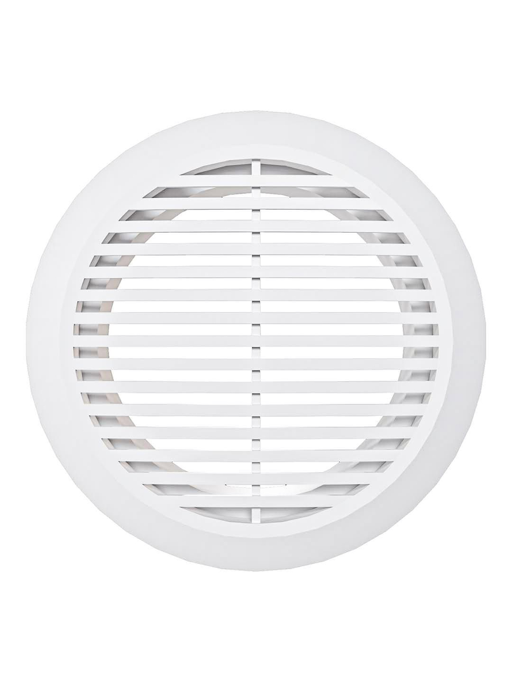 Решетка вентиляционная РКФ фланец D120 разъемная D165 пластик ERA