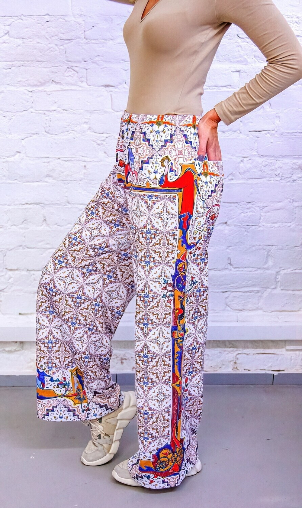 Широкие брюки "Лабиринт"