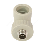 Угольник PP-R комбинированный серый Дн 20х1/2" НР VALFEX 10126020Г