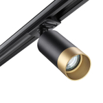 370863 PORT NT22 202 черный/золото Светильник трековый однофазный двухжильный IP20 GU10 9W 220V SLIM