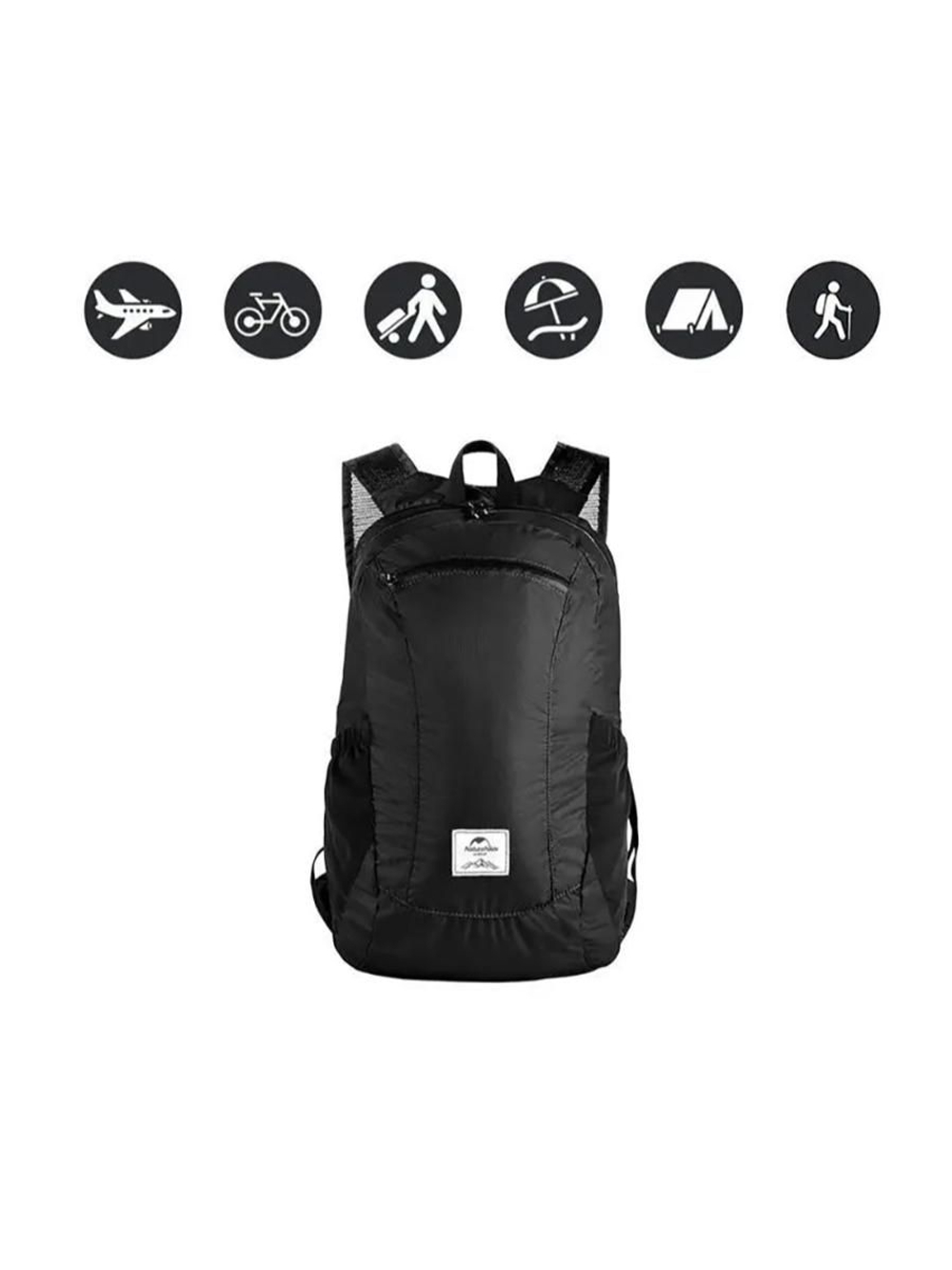 Рюкзак Naturehike 18L NH17A012-B Ultra-Light компактный черный