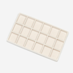 Органайзер для украшений №3, оттенок "Сливки", 210*120*24мм, велюр