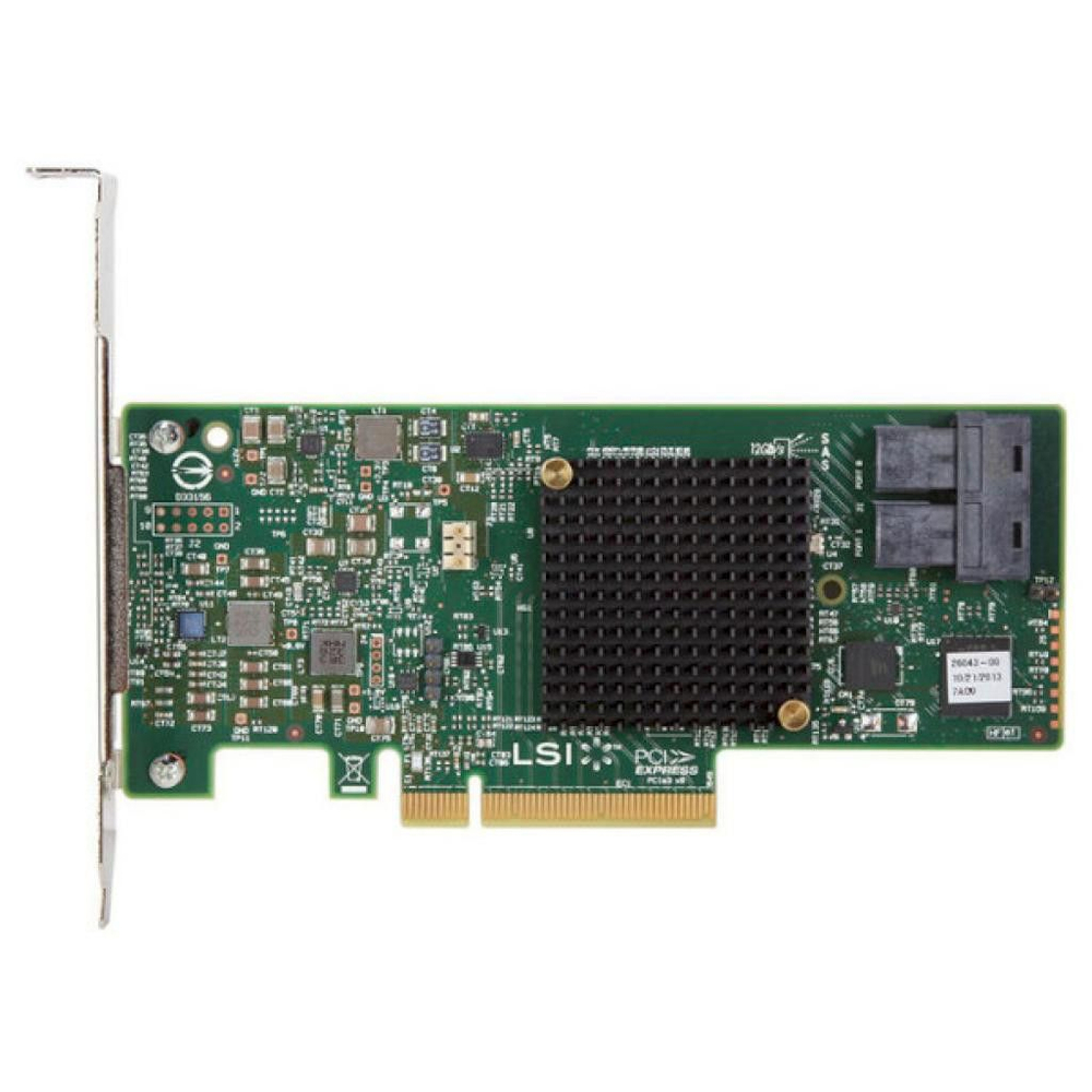 Контроллер LSI SAS 9341-8I SGL PCIe 3.0 x8 LP SAS/SATA 12G