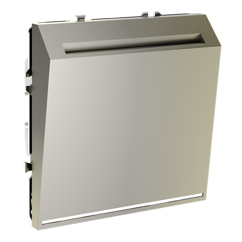 Выключатель встраиваемый VOLTUM S70 карточный 16А, (шелк)