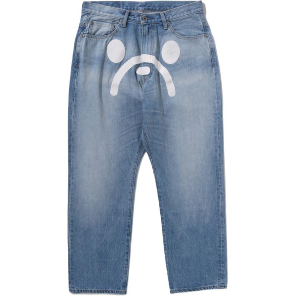 A Bathing Ape Bathing Ape Jeans Cotton синий
