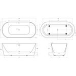 Акриловая ванна BelBagno 170x80 BB415-1700-800 без гидромассажа