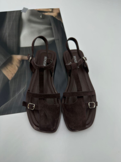 Босоножки женские натуральная кожа арт. PEAL 31-5 цвет "шоколадный"