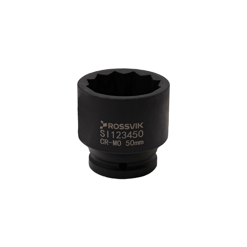 SI123450 Головка торцевая ударная 12-гранная ROSSVIK 3/4", 50мм