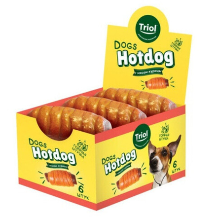 Лакомство для собак «Хот дог», 70г, серия FUN FOOD, Triol