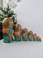 Матрёшка 21см "Тройка" 7мест