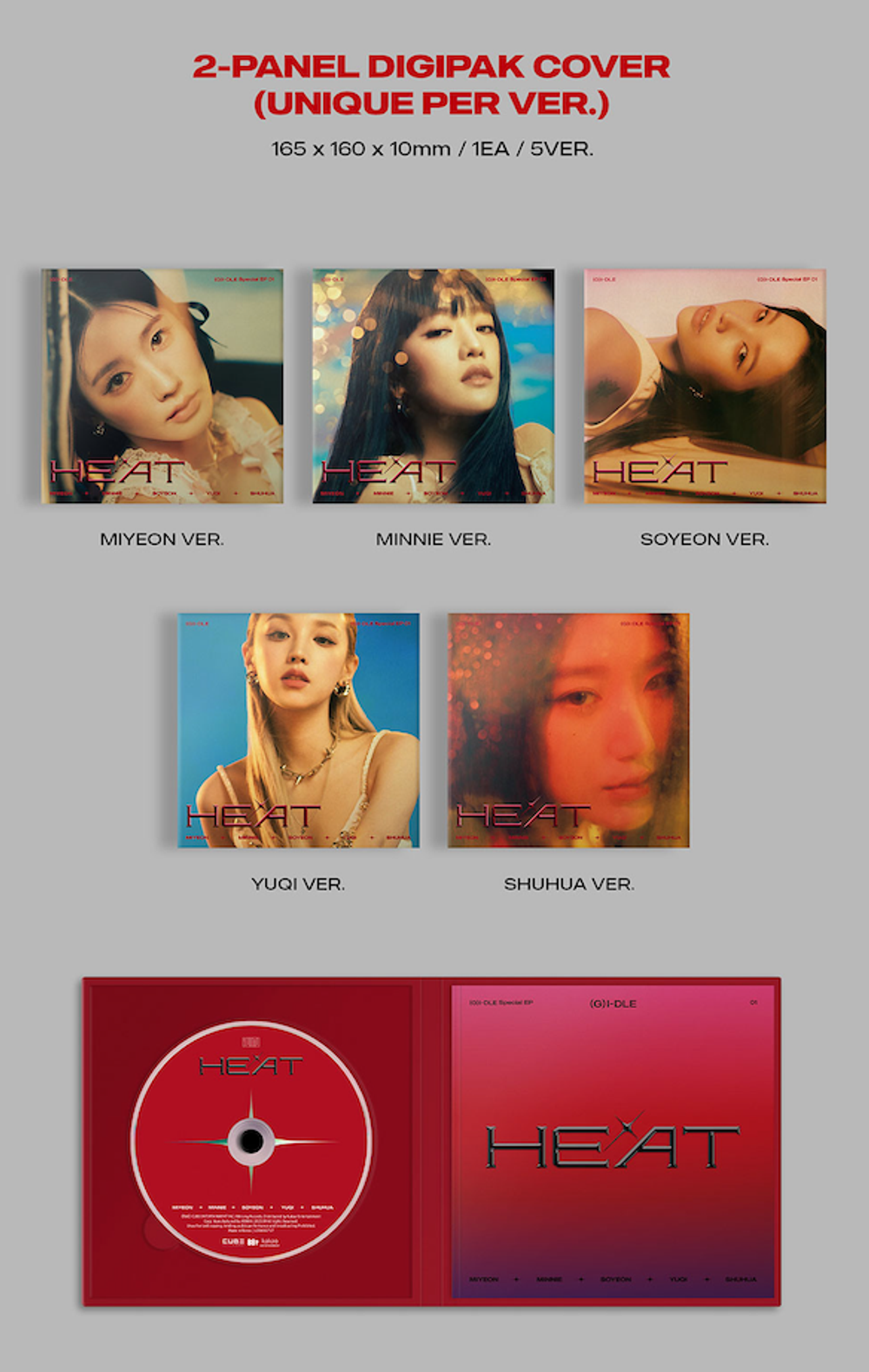 Альбом i-dle - HEAT (DIGIPAK Ver.)