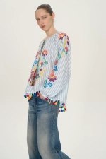 Блуза, голубой