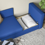2-местный диван-кровать - IKEA SKÖNABÄCK/СКОНАБАК ИКЕА, синий