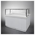 Напольная горизонтальная кондитерская витрина Finist Maria Mwv-18-9 с выкладкой из дерева (лак) и охлаждаемым объемом