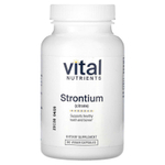 Vital Nutrients, Цитрат стронция, 90 веганских капсул (227 мг на капсулу)