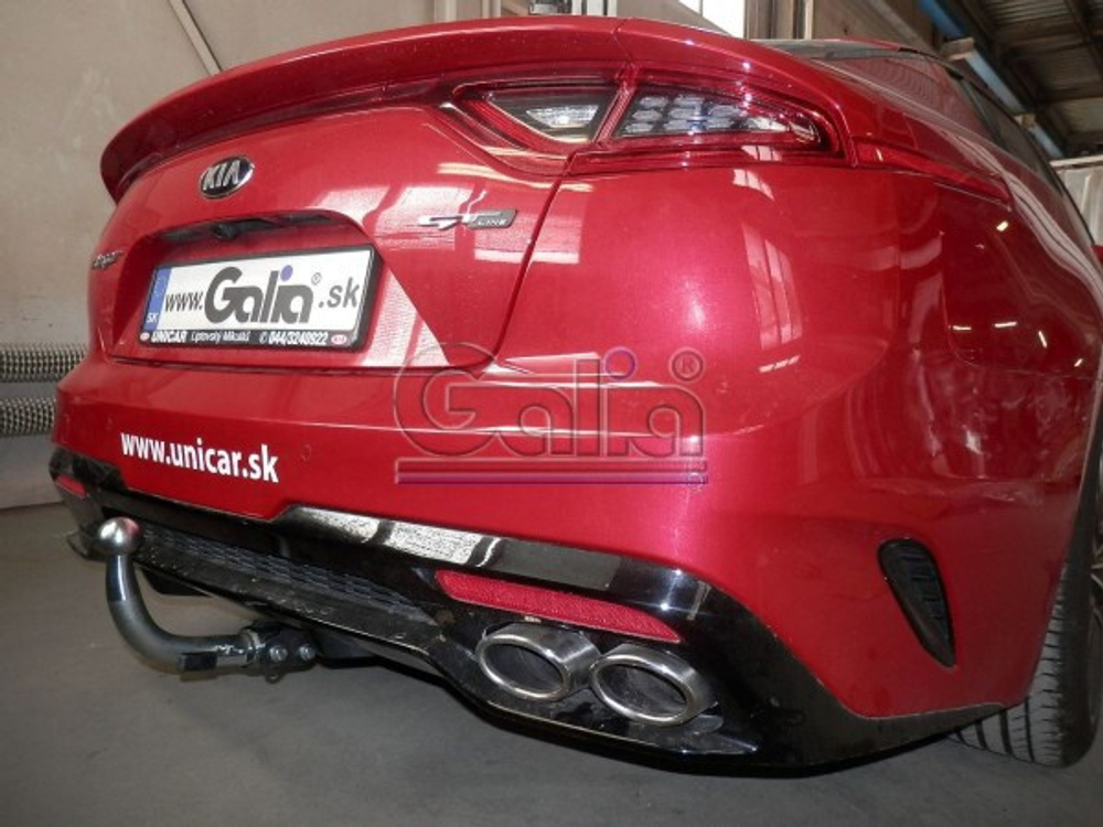 Фаркоп оцинкованный Galia K045C для Kia Stinger 2017-(паспорт и сертификат в комплекте)(без электрики)