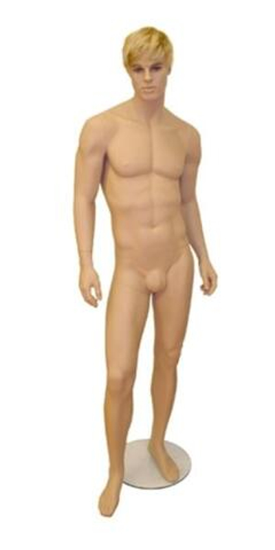 Мужской реалистичный манекен MG-72/ Телесный