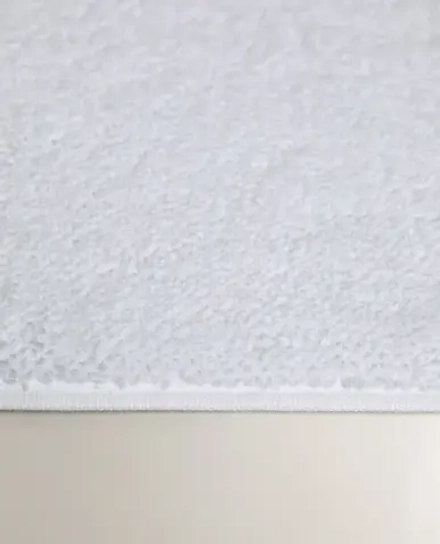ZARA HOME КОВРИК ДЛЯ ВАННОЙ, ИЗ ХЛОПКА С РЕЛЬЕФНЫМ УЗОРОМ, БЕЛЫЙ