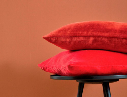 Подушка декоративная 45x45 Blanc Des Vosges Pacha Cerise