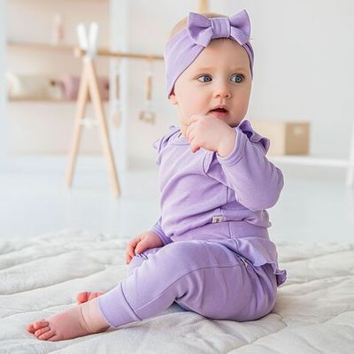 Ruffled leggings 3-18 months - Lavender