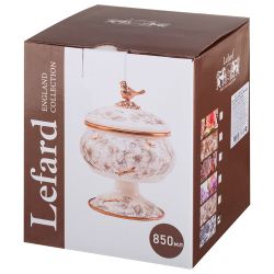 САХАРНИЦА LEFARD ЭМАЛИРОВАННАЯ НА НОЖКЕ, СЕРИЯ ROYAL GARDEN, 0,85Л